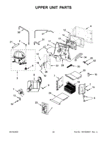 13 - Upper Unit Parts parts for Whirlpool Refrigerator KBSD702MSS00 from AppliancePartsPros.com