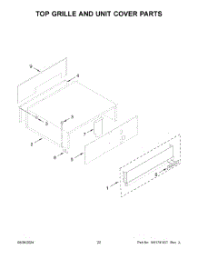 Top Grille And Unit Cover Parts parts for Whirlpool Refrigerator KBSD706MPS01 from AppliancePartsPros.com