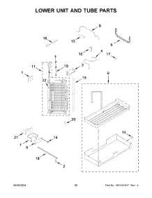 Lower Unit And Tube Parts parts for Whirlpool Refrigerator KBSD706MPS01 from AppliancePartsPros.com