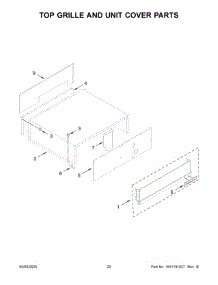Top Grille And Unit Cover Parts parts for Whirlpool Refrigerator KBSD706MPS01 from AppliancePartsPros.com