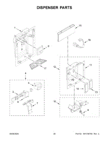 Dispenser Parts parts for Whirlpool Refrigerator KBSD708MPS01 from AppliancePartsPros.com