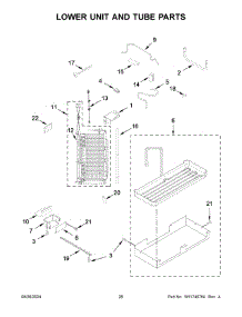 Lower Unit And Tube Parts parts for Whirlpool Refrigerator KBSD708MPS01 from AppliancePartsPros.com