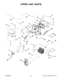 Upper Unit Parts parts for Whirlpool Refrigerator KBSD708MSS01 from AppliancePartsPros.com