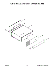 10 - Top Grille And Unit Cover Parts parts for Whirlpool Refrigerator KBSN702MPA00 from AppliancePartsPros.com