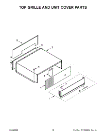 10 - Top Grille And Unit Cover Parts parts for Whirlpool Refrigerator KBSN702MPS00 from AppliancePartsPros.com