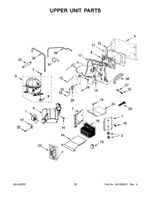 11 - Upper Unit Parts parts for Whirlpool Refrigerator KBSN708MPA00 from AppliancePartsPros.com
