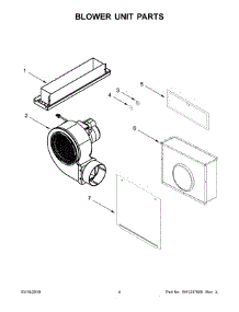 03 - Blower Unit Parts parts for Whirlpool Range KCED600GBL01 from AppliancePartsPros.com