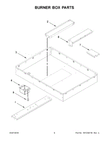 04 - Burner Box Parts parts for Whirlpool Range KCED606GSS01 from AppliancePartsPros.com