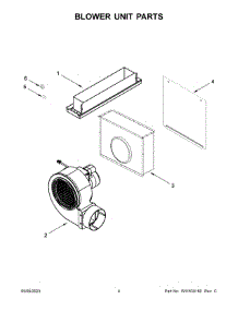 03 - Blower Unit Parts parts for Whirlpool Cooktop KCGD506GSS05 from AppliancePartsPros.com
