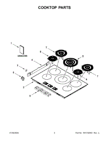 02 - Cooktop Parts parts for Whirlpool Range KCIG550JBL02 from AppliancePartsPros.com