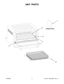 02 - Unit Parts parts for Whirlpool Wall Oven KCO124BM0 from AppliancePartsPros.com