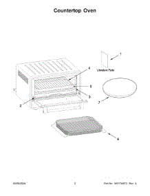 02 - Countertop Oven parts for Whirlpool Wall Oven KCO128BM0 from AppliancePartsPros.com