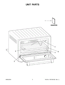 02 - Unit Parts parts for Whirlpool Toaster Oven KCO255BM0 from AppliancePartsPros.com