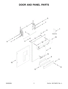 02 - Door And Panel Parts parts for Whirlpool Dishwasher KDTE104KPS3 from AppliancePartsPros.com