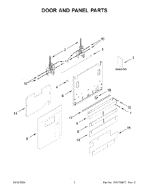 02 - Door And Panel Parts parts for Whirlpool Dishwasher KDTF924PPA0 from AppliancePartsPros.com