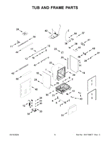 04 - Tub And Frame Parts parts for Whirlpool Dishwasher KDTF924PPA0 from AppliancePartsPros.com