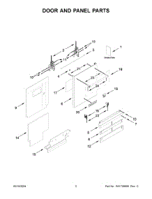 02 - Door And Panel Parts parts for Whirlpool Dishwasher KDTF924PPS0 from AppliancePartsPros.com