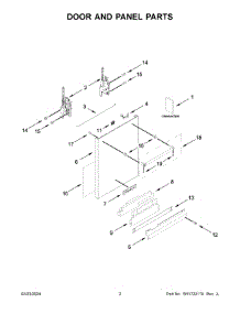 Door And Panel Parts parts for Whirlpool Dishwasher KDTM404KBS3 from AppliancePartsPros.com