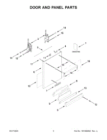 02 - Door And Panel Parts parts for Whirlpool Dishwasher KDTM404KPS2 from AppliancePartsPros.com