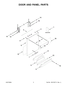 Door And Panel Parts parts for Whirlpool Dishwasher KDTM405PPS1 from AppliancePartsPros.com