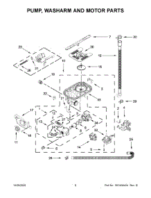 05 - Pump, Washarm And Motor Parts parts for Whirlpool Dishwasher KDTM804KPS0 from AppliancePartsPros.com