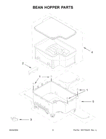 04 - Bean Hopper Parts parts for Whirlpool Air Conditioner KES8556SX0 from AppliancePartsPros.com