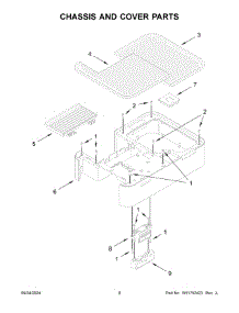 05 - Chassis And Cover Parts parts for Whirlpool Air Conditioner KES8556SX0 from AppliancePartsPros.com