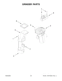 11 - Grinder Parts parts for Whirlpool Air Conditioner KES8556SX0 from AppliancePartsPros.com