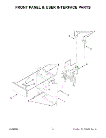 03 - Front Panel & User Interface Parts parts for Whirlpool Air Conditioner KES8556SX0 from AppliancePartsPros.com