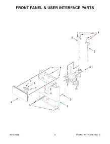 03 - Front Panel & User Interface Parts parts for Whirlpool Air Conditioner KES8557JP0 from AppliancePartsPros.com