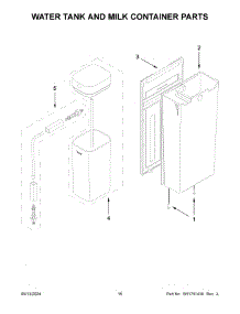 Water Tank And Milk Container Parts parts for Whirlpool Air Conditioner KES8558BK0 from AppliancePartsPros.com