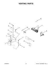 06 - Venting Parts parts for Whirlpool Range KFDC500JBK01 from AppliancePartsPros.com