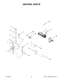 06 - Venting Parts parts for Whirlpool Range KFDC500JIB00 from AppliancePartsPros.com