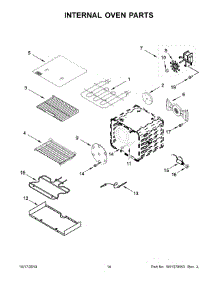 08 - Internal Oven Parts parts for Whirlpool Range KFDC500JIB00 from AppliancePartsPros.com