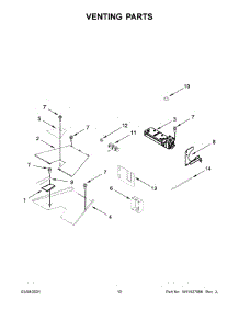 06 - Venting Parts parts for Whirlpool Range KFDC500JPA01 from AppliancePartsPros.com