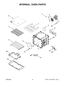 08 - Internal Oven Parts parts for Whirlpool Range KFDC500JPA03 from AppliancePartsPros.com