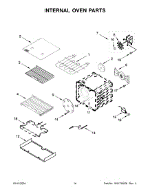 08 - Internal Oven Parts parts for Whirlpool Range KFDC500JSS03 from AppliancePartsPros.com