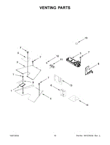 06 - Venting Parts parts for Whirlpool Range KFDC500JYP00 from AppliancePartsPros.com