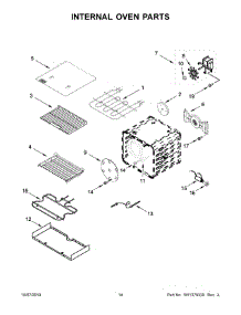 08 - Internal Oven Parts parts for Whirlpool Range KFDC500JYP00 from AppliancePartsPros.com