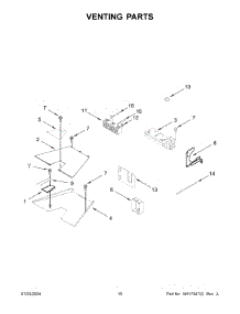 06 - Venting Parts parts for Whirlpool Range KFDC500JYP03 from AppliancePartsPros.com
