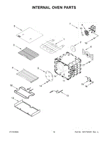 08 - Internal Oven Parts parts for Whirlpool Range KFDC506JAV03 from AppliancePartsPros.com