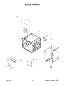 05 - Oven Parts parts for Whirlpool Range KFDC506JBK03 from AppliancePartsPros.com