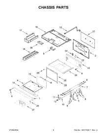 04 - Chassis Parts parts for Whirlpool Range KFDC506JIB03 from AppliancePartsPros.com