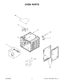 05 - Oven Parts parts for Whirlpool Range KFDC506JMH03 from AppliancePartsPros.com