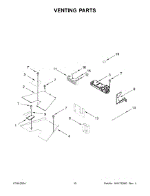 06 - Venting Parts parts for Whirlpool Range KFDC506JPA03 from AppliancePartsPros.com