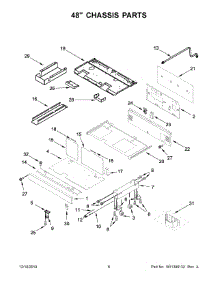 04 - 48" Chassis Parts parts for Whirlpool Range KFDC558JAV00 from AppliancePartsPros.com