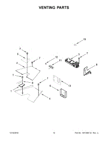 07 - Venting Parts parts for Whirlpool Range KFDC558JAV00 from AppliancePartsPros.com