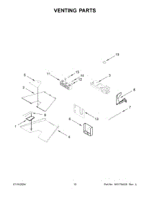 07 - Venting Parts parts for Whirlpool Range KFDC558JIB03 from AppliancePartsPros.com