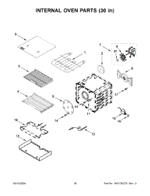 10 - Internal Oven Parts (30 In) parts for Whirlpool Range KFDC558JSC03 from AppliancePartsPros.com