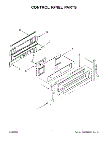 03 - Control Panel Parts parts for Whirlpool Range KFDD500ESS05 from AppliancePartsPros.com